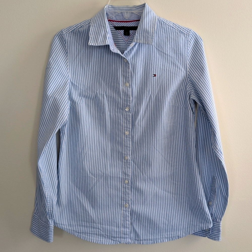 Women's Tommy Hilfiger Striped Button Down Shirt (Size S)